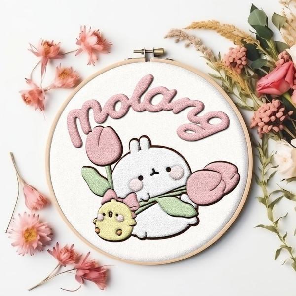 DIY 펀치펠트 몰랑이 플라워
