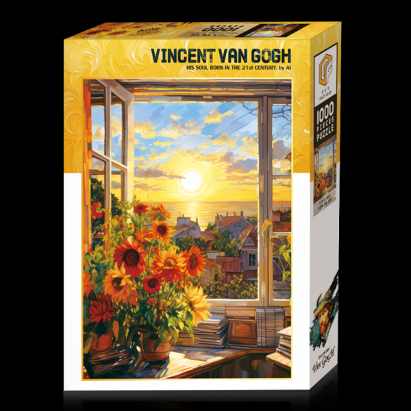 DIY 직소퍼즐 석양에 물든 창문 1000피스