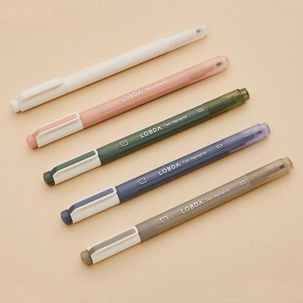 롭다 트윈 형광펜 (5색 1세트)