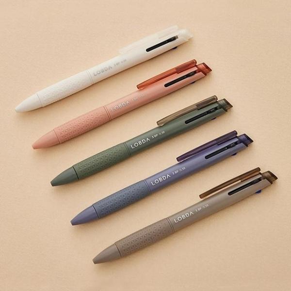 롭다 3색볼펜 0.38mm (낱개)