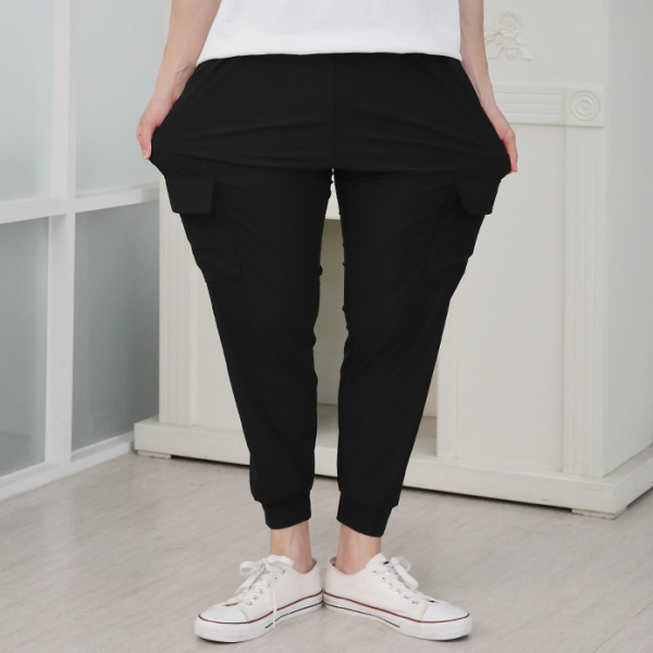 남자 남성 냉감 벤츄리 조거 팬츠 빅사이즈 카고 아이스 바지 밴딩