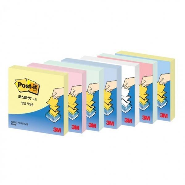 3M 포스트잇 뽑아쓰는 팝업 노트 KR-330 (76mmx76mm)