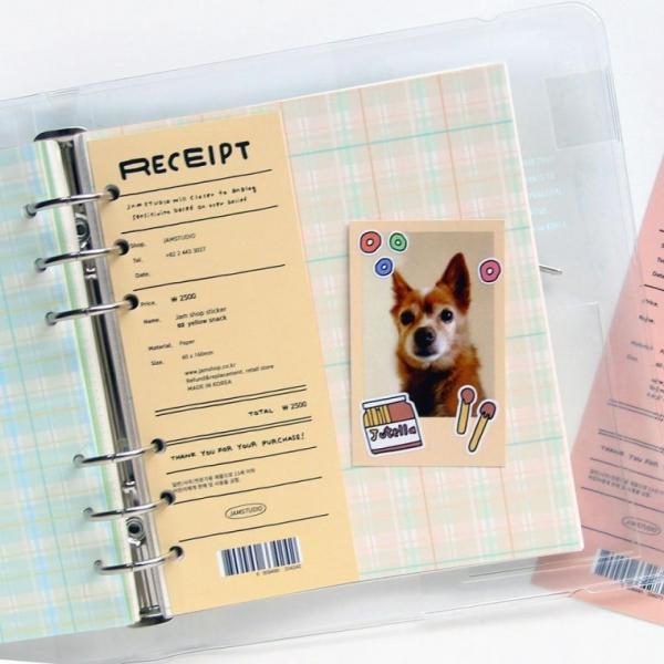 6공 컬러 체크 다이어리리필 다이어리속지 리필내지