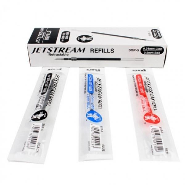 유니 제트스트림 단색 리필심 SXR-5  10개입 1세트