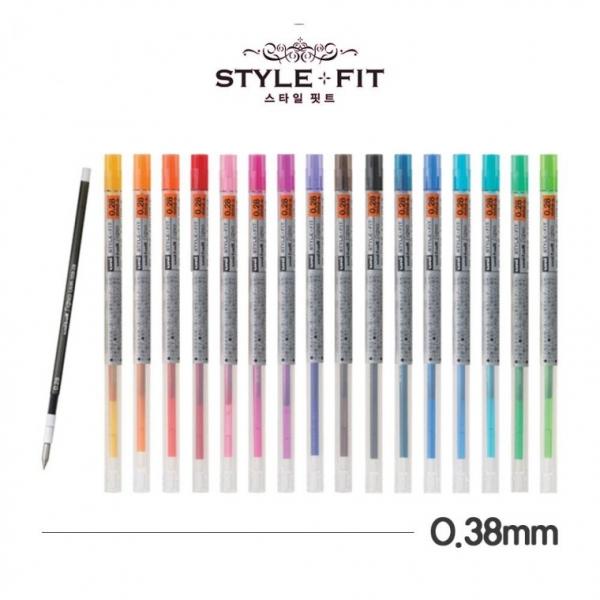 유니 스타일 핏트 0.38mm 리필 UMR-109-38