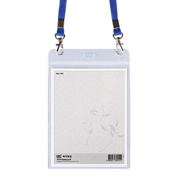 고급 두꺼운 목길이 줄 관광명찰 세로형 관광증 행사 세미나 단체 이름표