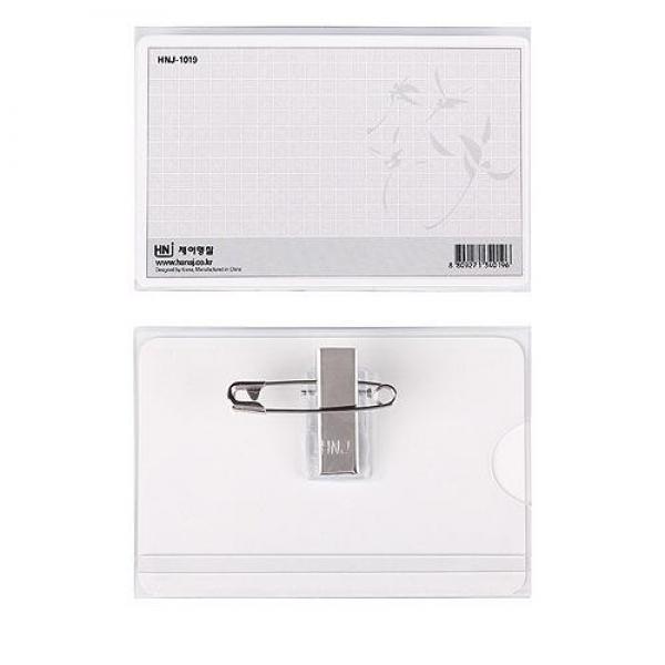 아크릴 대형 행사 명찰 집게 옷핀형 사원증 출입증 이름표