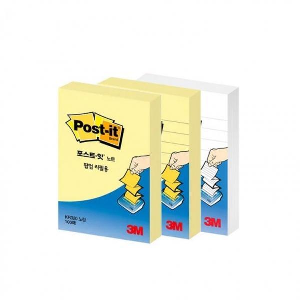 3M 포스트잇 팝업 리필 노트 KR-320 (51mmx76mm)