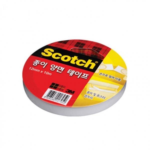 3M 스카치 초강력 종이 양면테이프 1210 (12mmx10m)3인치