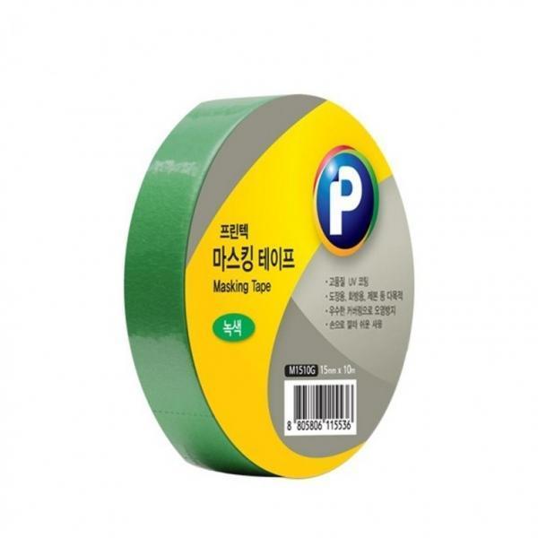 프린텍 M1510G 마스킹테이프 녹색 15x10