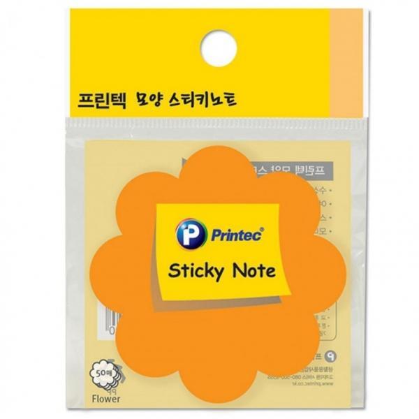 프린텍 DI017 모양스티키노트 꽃