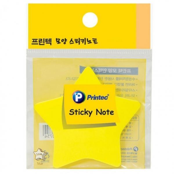 프린텍 DI012 모양스티키노트 별모양