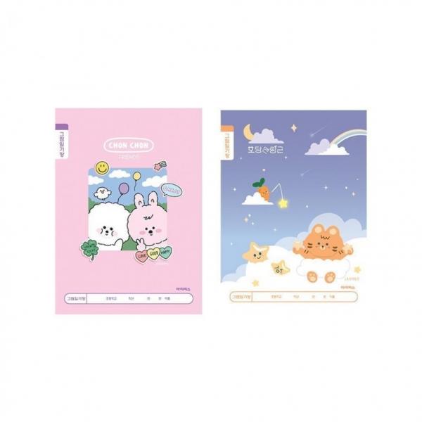 아이비스 1000 초등1-2그림일기장(여-2면1일) 12198