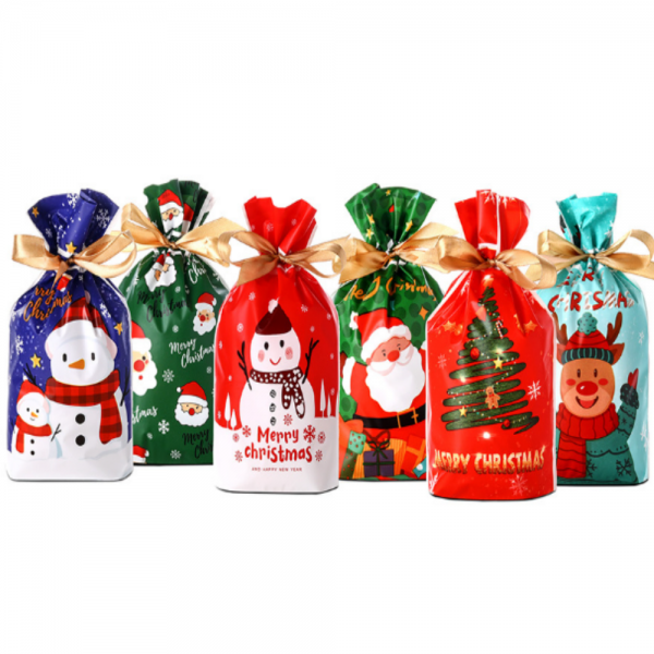 크리스마스 선물포장백 답례품 포장봉투 6종 세트