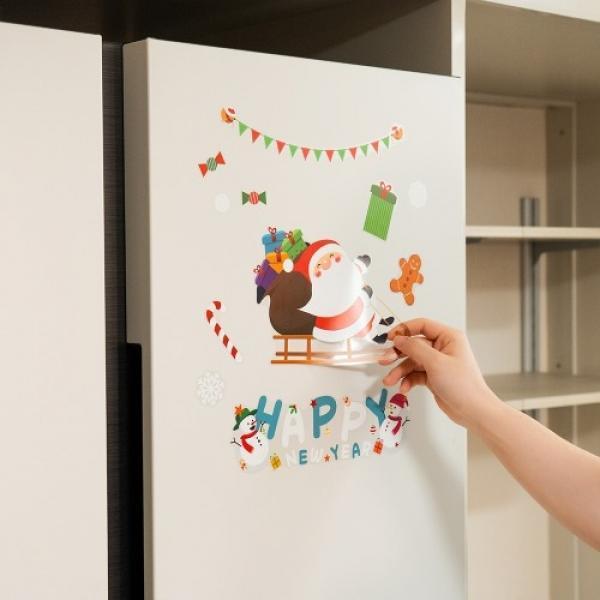 크리스마스 정전기 스티커