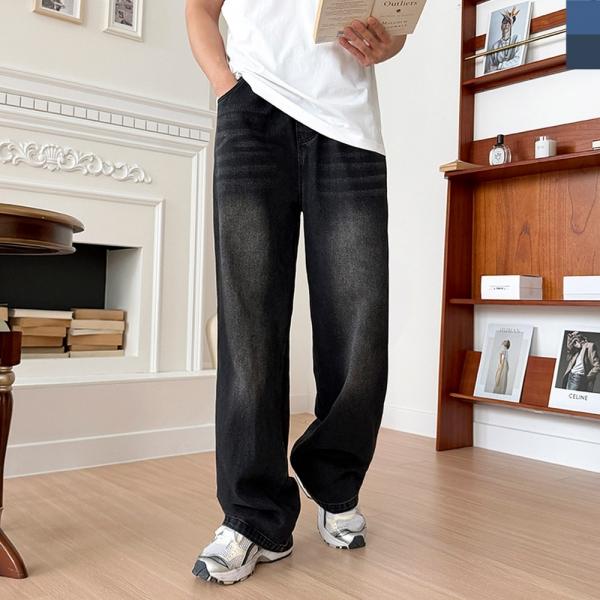 GAA SF1046M 남자 스트레이트 밴딩 일자핏 청바지 데님