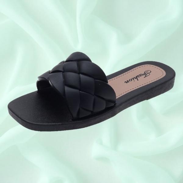 심플한 퀼팅 사무실 선생님 교사 트위스트 슬리퍼