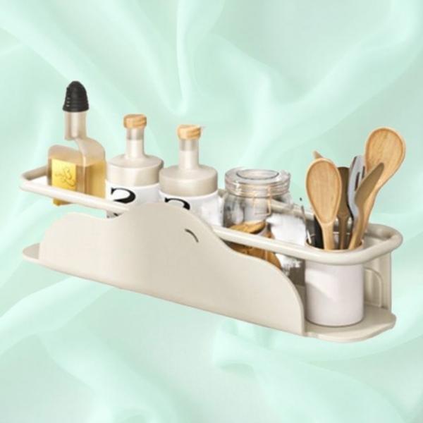 세탁기 정리수납 옆면 주방 실용적 향신료 수납랙 선반