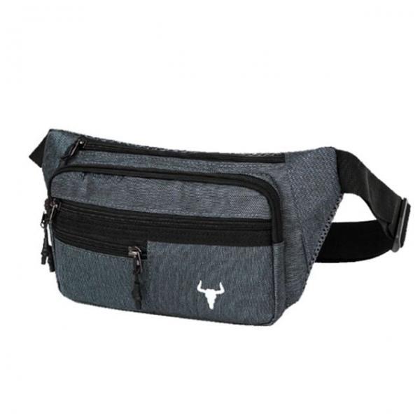 남자 힙색 캐주얼 크로스 보조 커플 가방 네이비