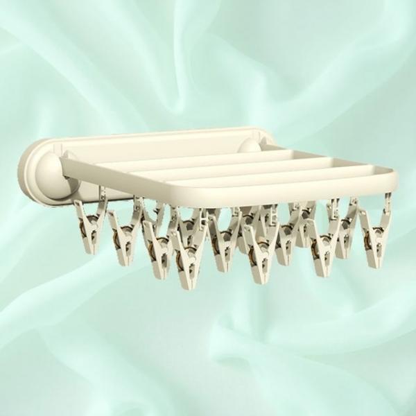 여행용 언더웨어 벽부착 리빙 공간활용 접이식 옷걸이