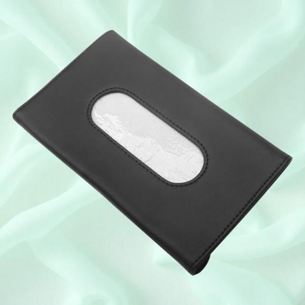 차꾸미기 블랙 티슈케이스 주행 물티슈 자동차 케이스