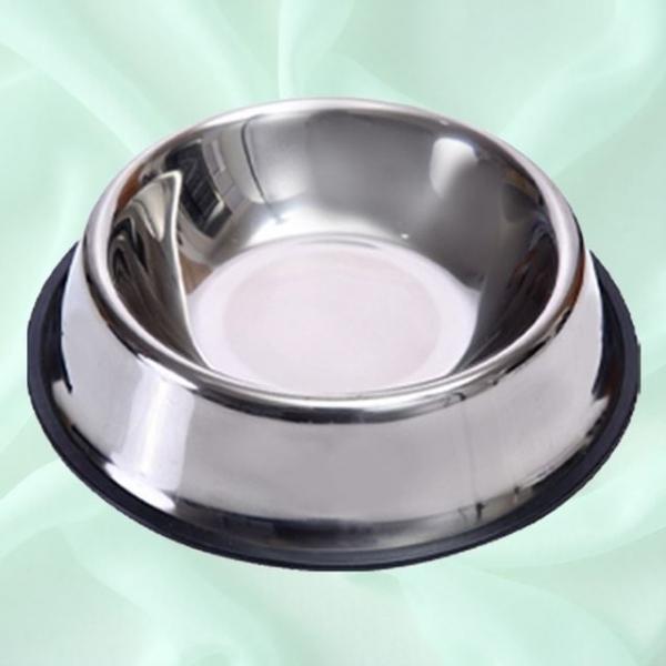 스텐 사료 휴대 애완동물 대형견 수반 논슬립 밥그릇