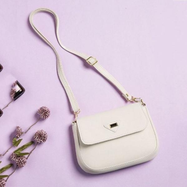 정장 숄더 크로스 심플 핸드백 가방 아이보리