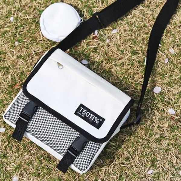 크로스백 미니 메신저백 파우치 가방 아이보리