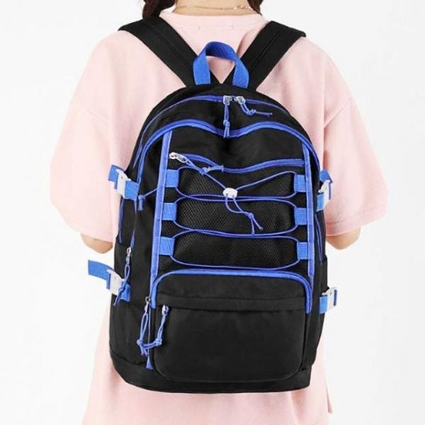 경량 여행 캐주얼 학생 책가방 가방 백팩 블랙