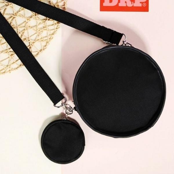 탬버린백 에코 포인트 캔버스 가방 블랙