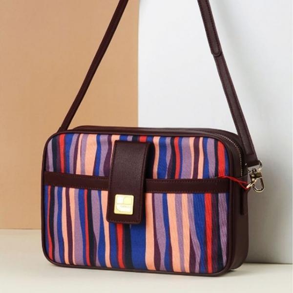 여성 크로스백 색동 엄마 가방 선물 외출 블루콤비B