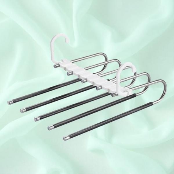 기숙사 옷걸이바지걸이 여행용 공간활용 5단 바지걸이