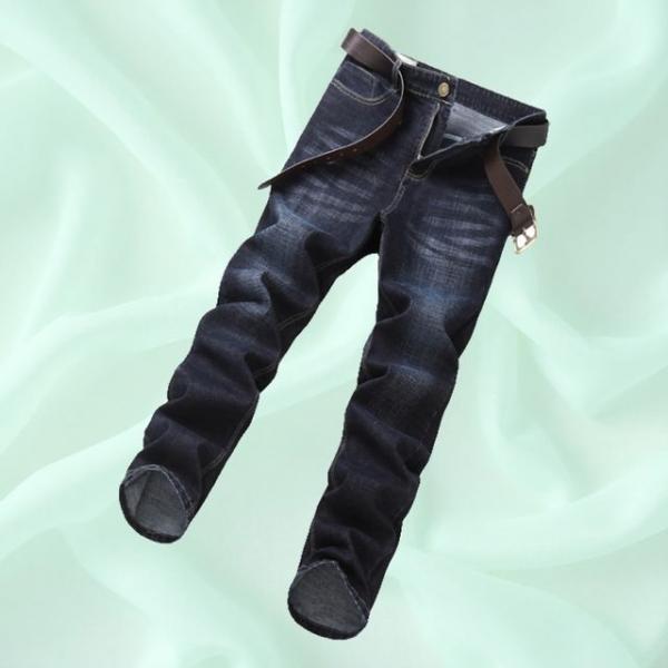 일자핏 블랙워싱 긴바지 슬림진 썸머 스탠다드 청바지