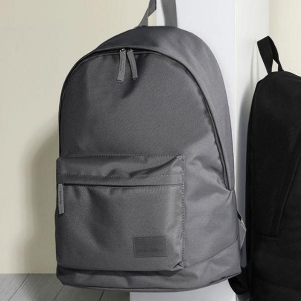 러블리 심플 무지 단체 가방 학생 백팩 배낭 그레이