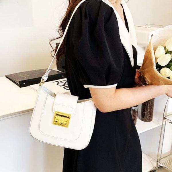 정장 숄더 출근 여성 가방 핸드백 아이보리