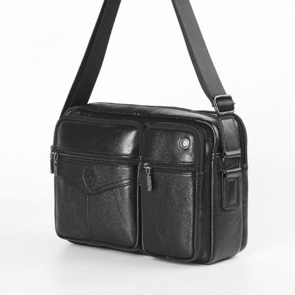직장인 크로스백 가죽 출근 외근 가방 블랙