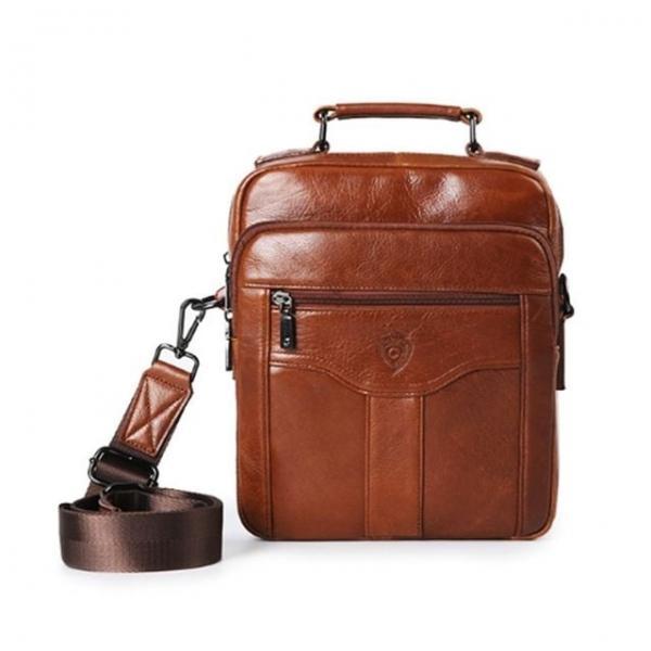 가죽 클래식 빈티지 출근 외출 가방 라이트브라운