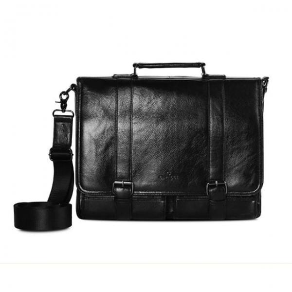 직장인 서류 크로스 빈티지 남성 가죽 가방 블랙