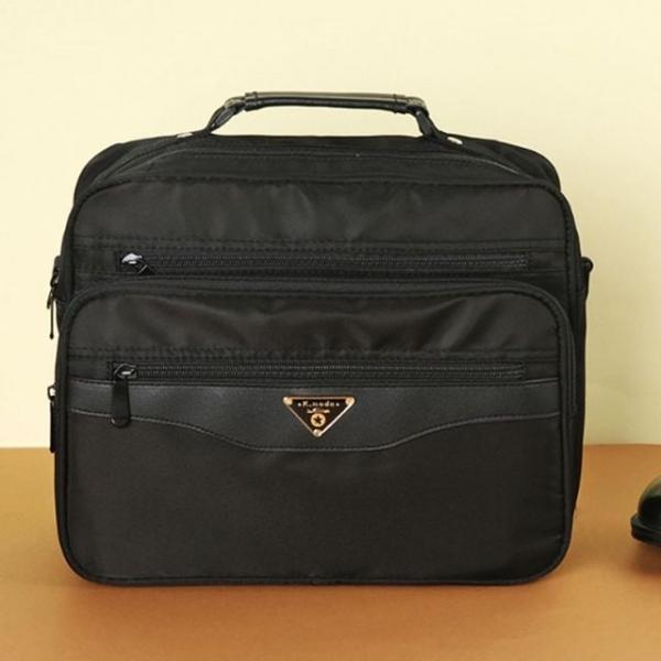 크로스 출근 남성 클래식 외근 노트북 가방 블랙