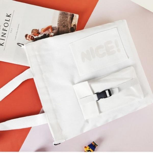 여자 에코백 캐주얼 남자 숄더백 나이스 가방 아이보리