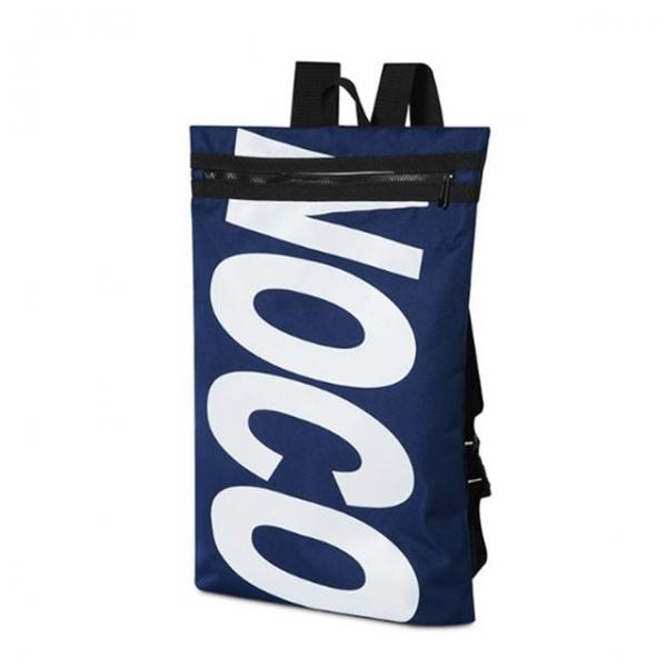 학생 여행 캐주얼 스포티 레터링 백팩 가방 네이비