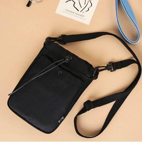 크로스백 학생 미니 스트링 가벼운 핸드폰 가방 블랙