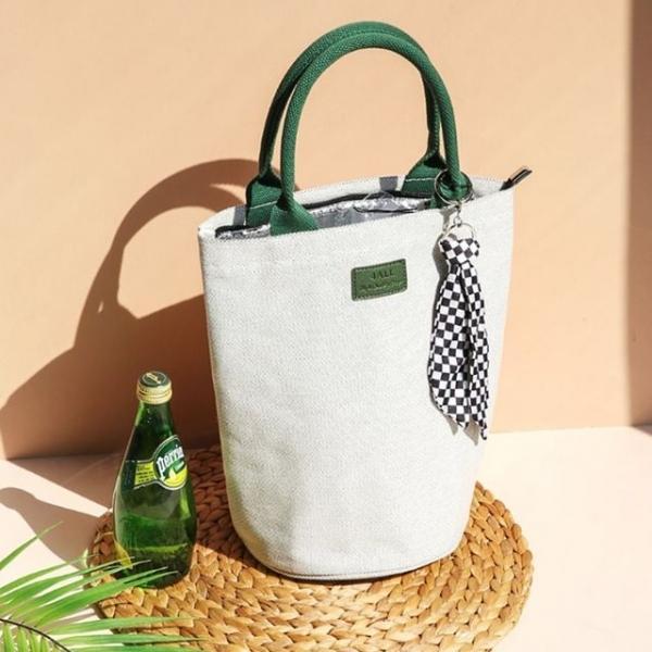 보온 보냉 쿨러백 보냉백 도시락 은박 가방 블랙그린