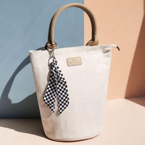 보온 보냉 쿨러백 보냉백 도시락 은박 가방 베이지