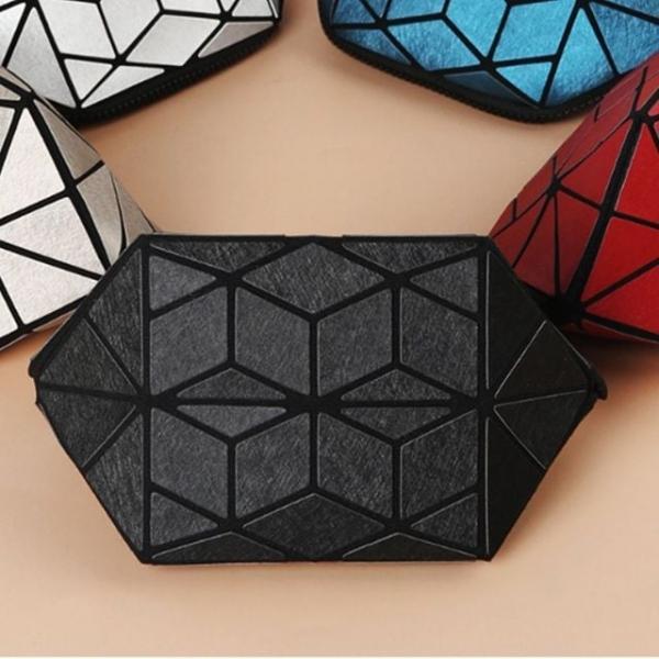 뷰티 파우치 메탈릭 파우치 클러치 가방 블랙