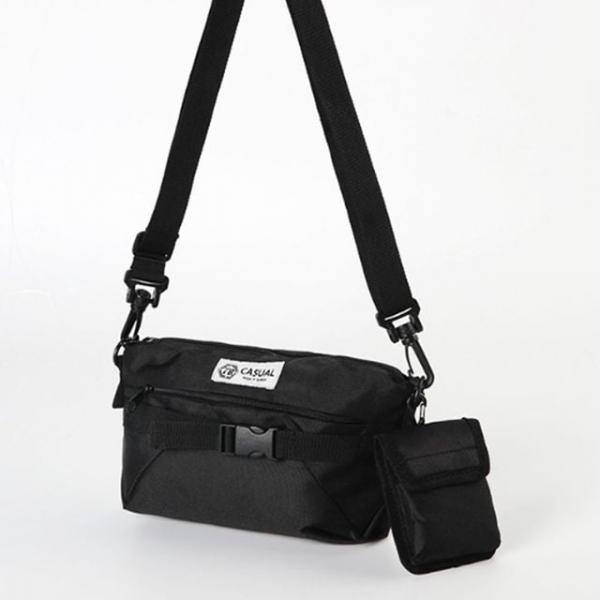 크로스백 캐주얼 가방 편한 파우치 슬링백 블랙