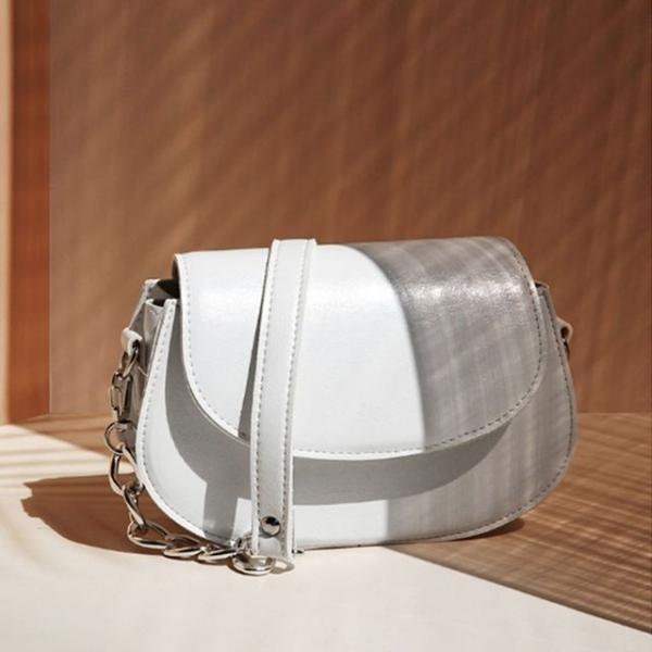 여자 숄더백 체인 핸드백 결혼식 정장 가방 화이트