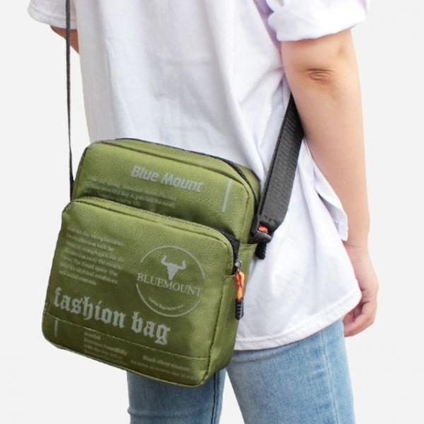 크로스백 캐주얼 가방백 여행 보조 편한 가방 카키
