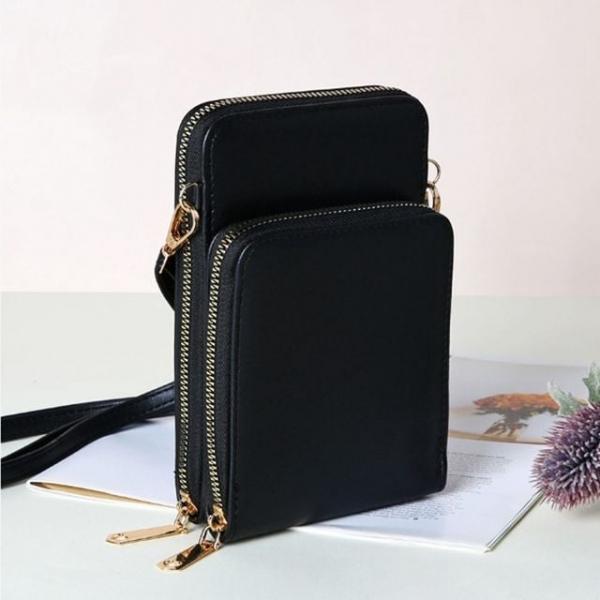 여성 가방 크로스백 미니 핸드폰 보조 블랙