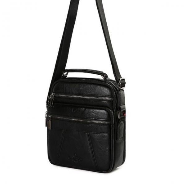 남성 크로스백 클래식 수납 보조 가방 블랙